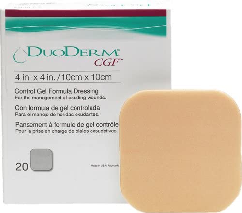 duoderm dressing Amazon.com: Convatec DuoDERM Control Gel Formula 4"x4" Hydrocolloid Sterile  Adhesive Dressing for Partial and Full-Thickness Wounds, Medical Grade,  Latex-Free, Waterproof, Square, Beige, 5ct Box : Health & Household