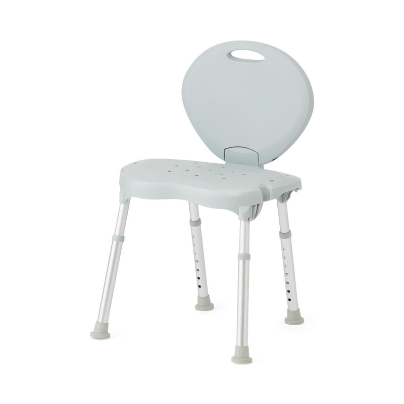 Medline Shower Chair with Back, Folding