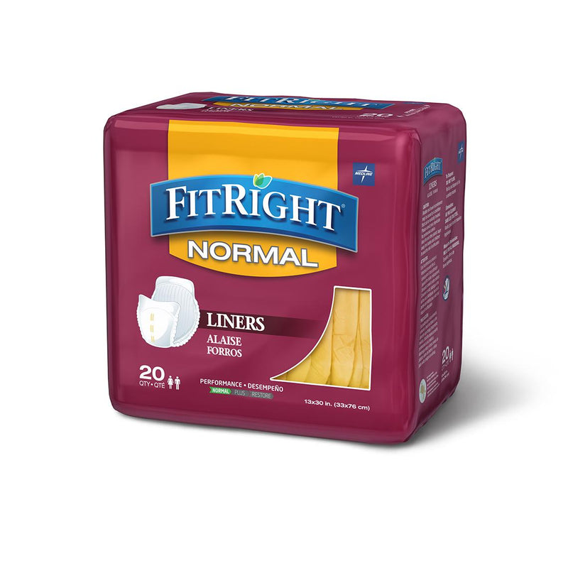 FitRight Incontinence Liners 13"x 30" 20ct
