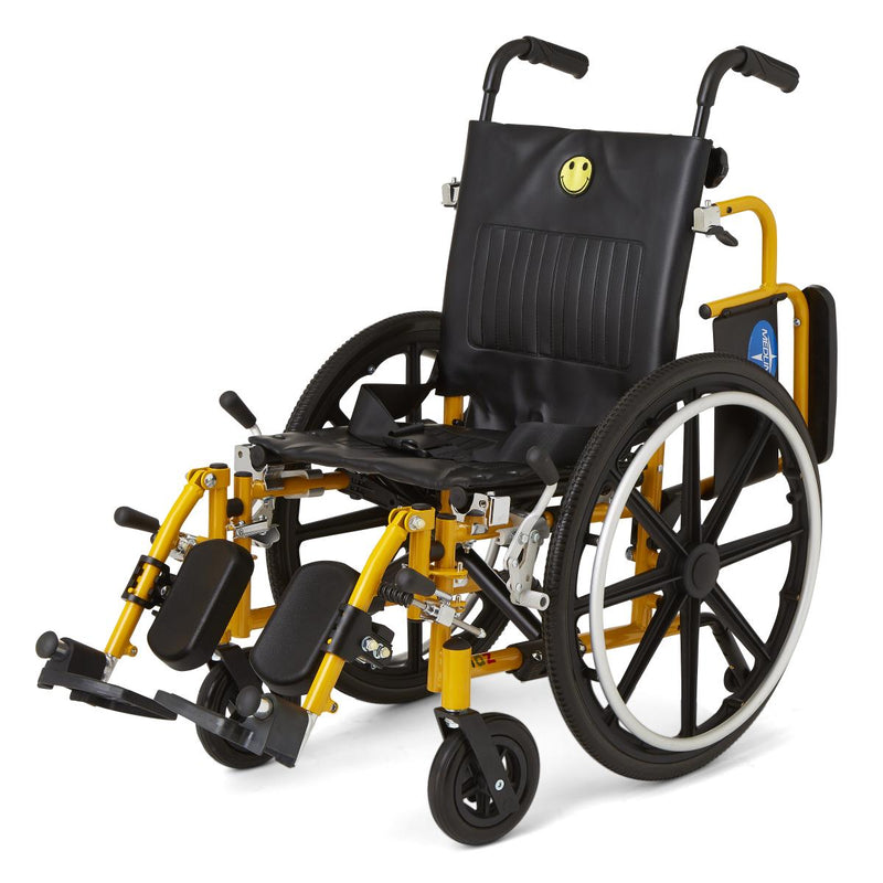14" Wide Pediatric Wheelchair with Elevating Leg Rests