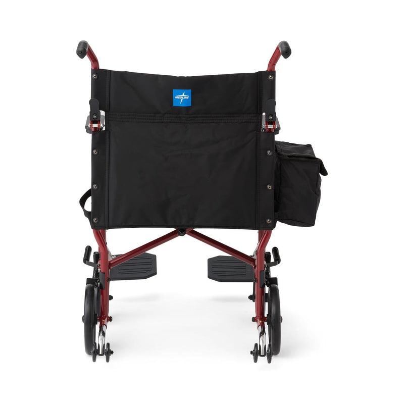 Medline Basic Aluminum Transport Chair with 8" Wheels