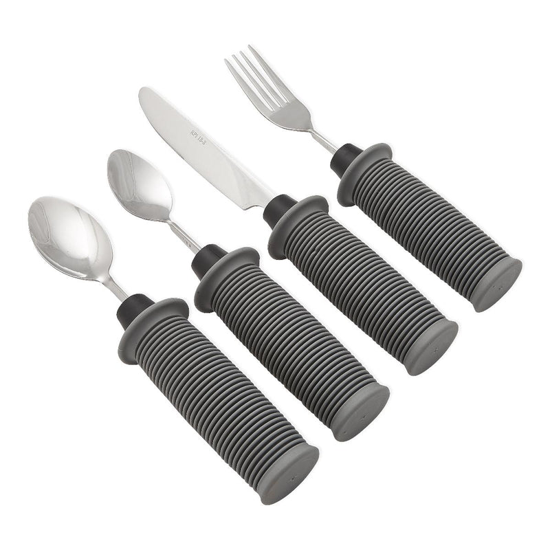 Medline Great Grip Weighted and Bendable Utensils Set of 4