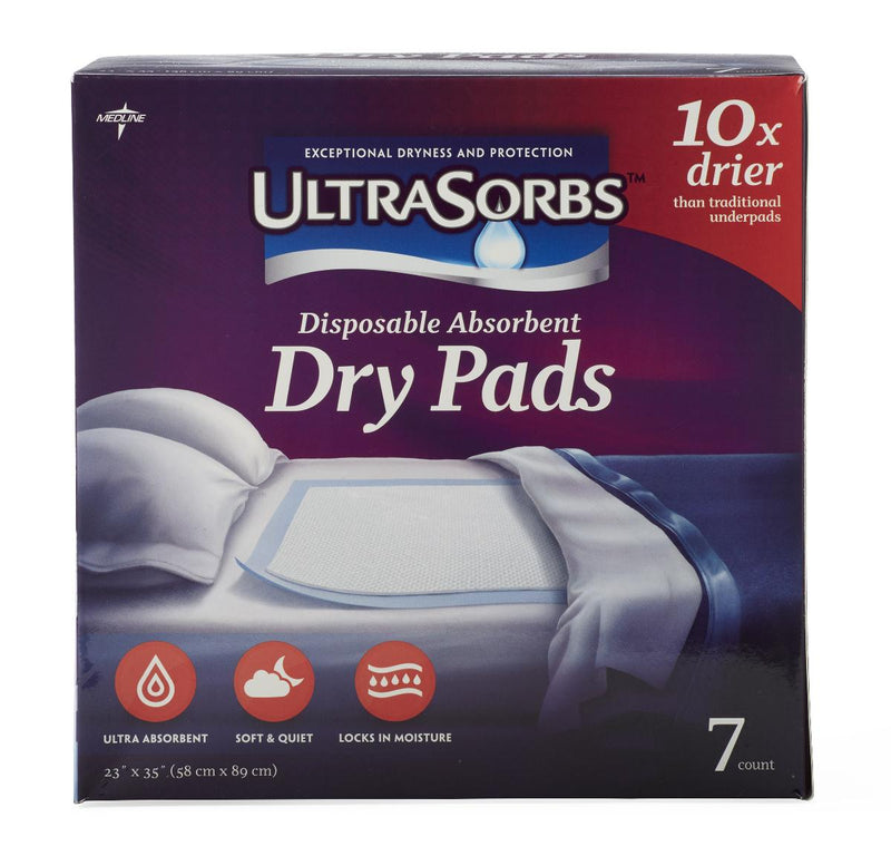 Disposable Dry Pad Underpads 23" x 36", 15/Pack